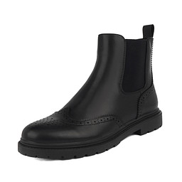 2-32WA-826SR Ботинки женские и.кожа/ворс.ткань черн, INSTREET