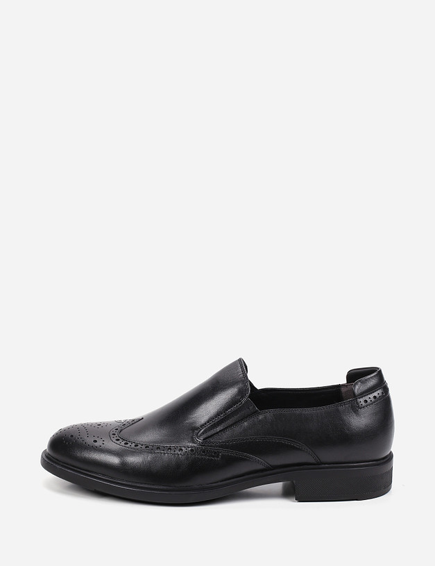 Черные мужские туфли MASCOTTE 128-122511-0102 | ракурс 2