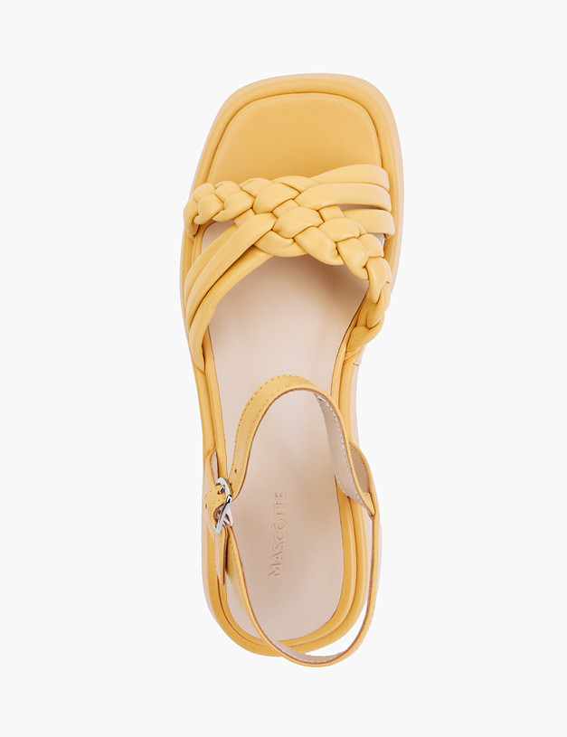Желтые женские сандалии MASCOTTE 99-2141014-0518 | ракурс 4
