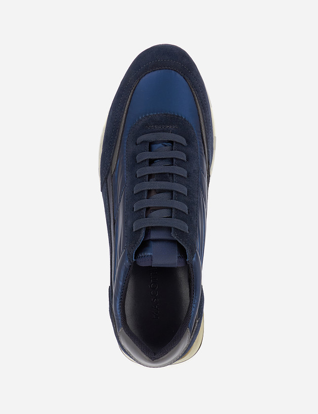 Синие мужские кроссовки MASCOTTE 128-121011-0203 | ракурс 10