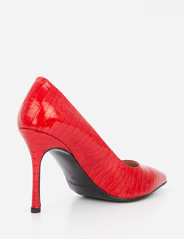 Красные женские туфли из лакированной кожи MASCOTTE 21-922114-0705 | ракурс 4