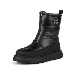 75-52WB-002TW Полусапоги для активного отдыха женские текстиль-и.кожа/и.мех черн, INSTREET