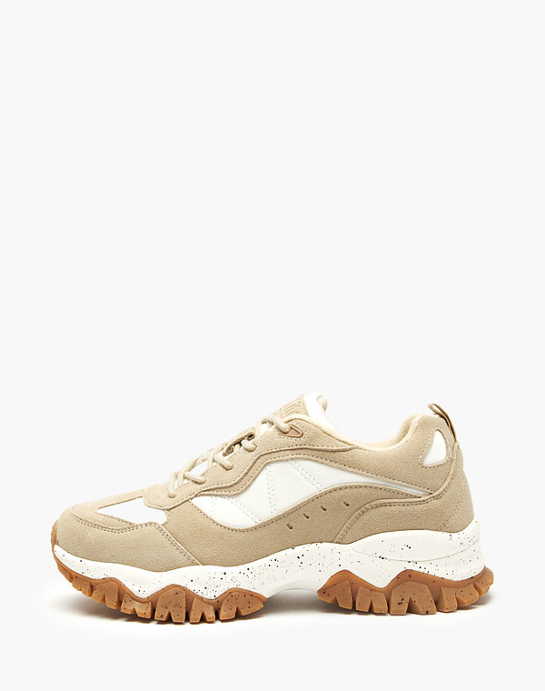 Серо-бежевые женские кроссовки 13990₽