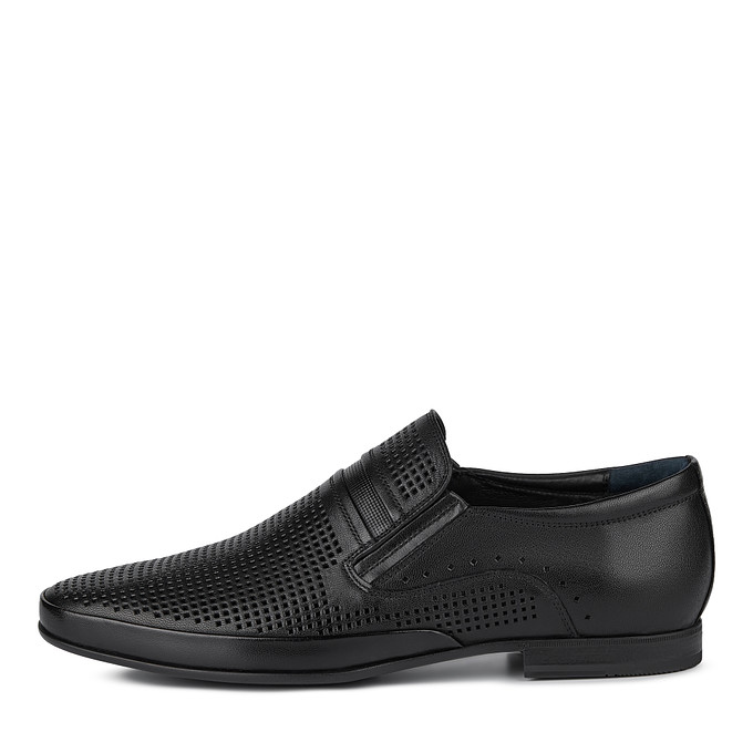 Черные кожаные туфли мужские "Саламандер"