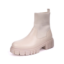 201-32WA-841SR Ботинки женские и.кожа-текстиль/ворс.ткань беж, INSTREET