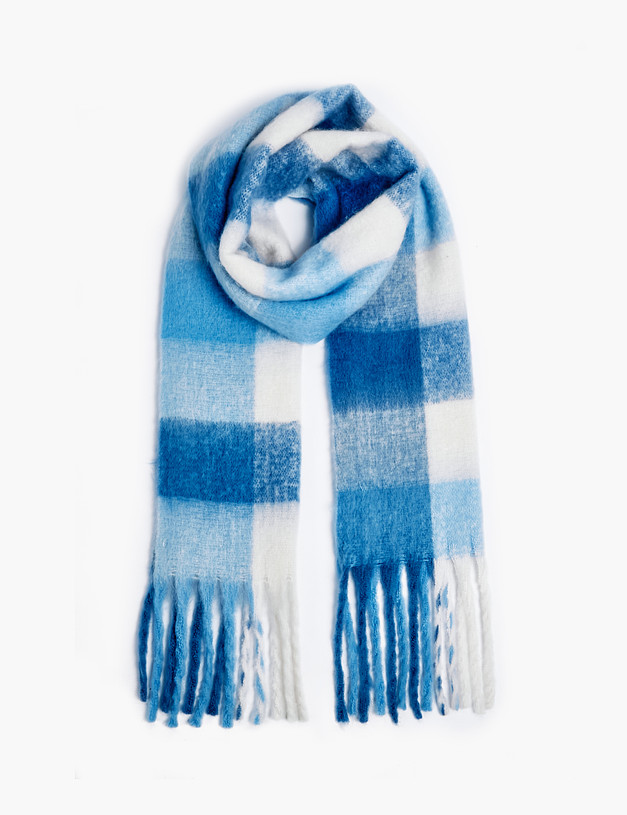 Голубой женский шарф MASCOTTE 766-2220-2411 | ракурс 1