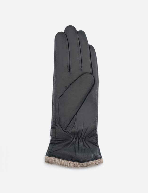 Кожаные теплые женские перчатки MASCOTTE 717-0208-0502 | ракурс 2