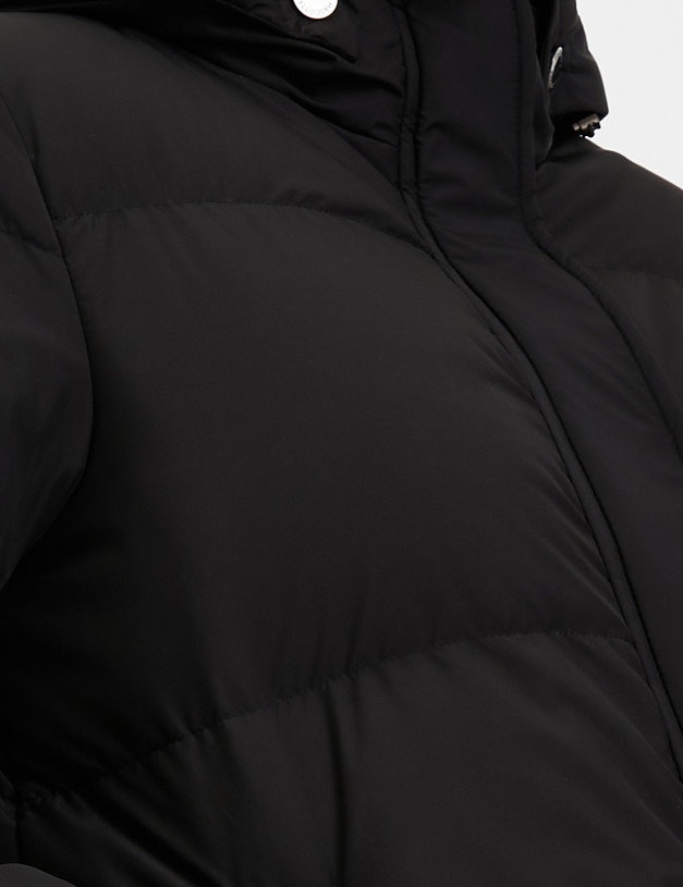 Черное женское пальто MASCOTTE 861-3203-2402 | ракурс 3