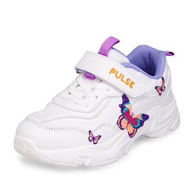 Кроссовки для девочек Pulse 58-31GO-830ST, цвет белый, размер 28 - фото 1