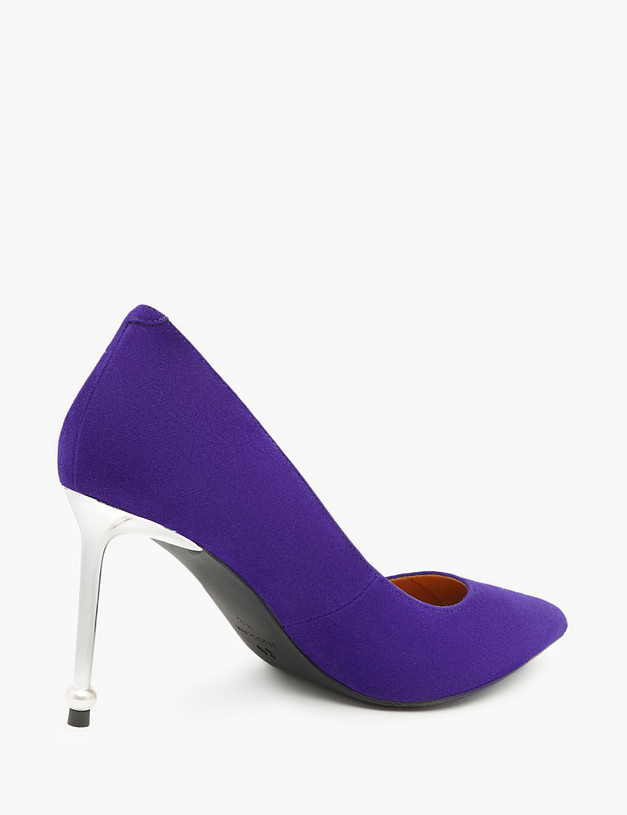Темно-фиолетовые женские туфли на шпильке MASCOTTE 172-210211-0603 | ракурс 4