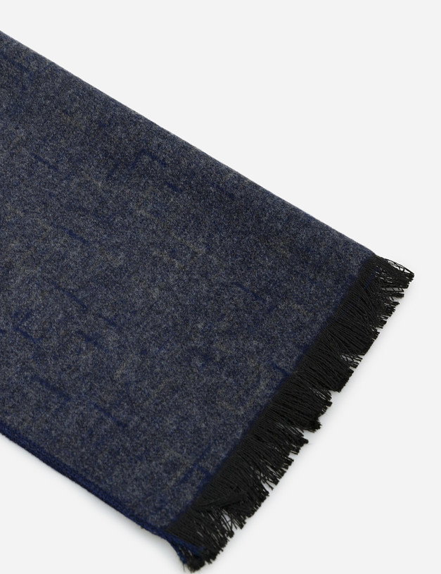 Синий мужской шарф MASCOTTE 730-0236-2403 | ракурс 2