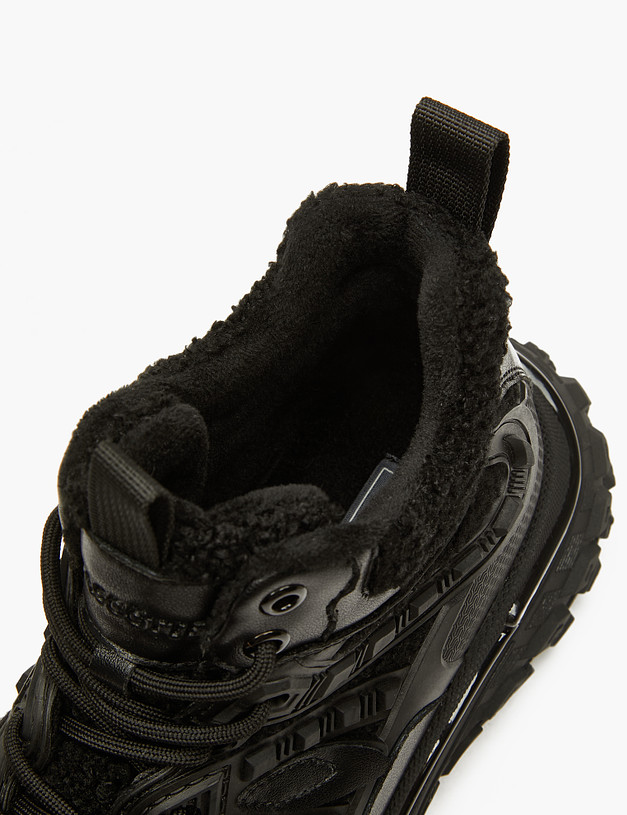 Черные женские утепленные кроссовки MASCOTTE 234-323621-0402 | ракурс 7
