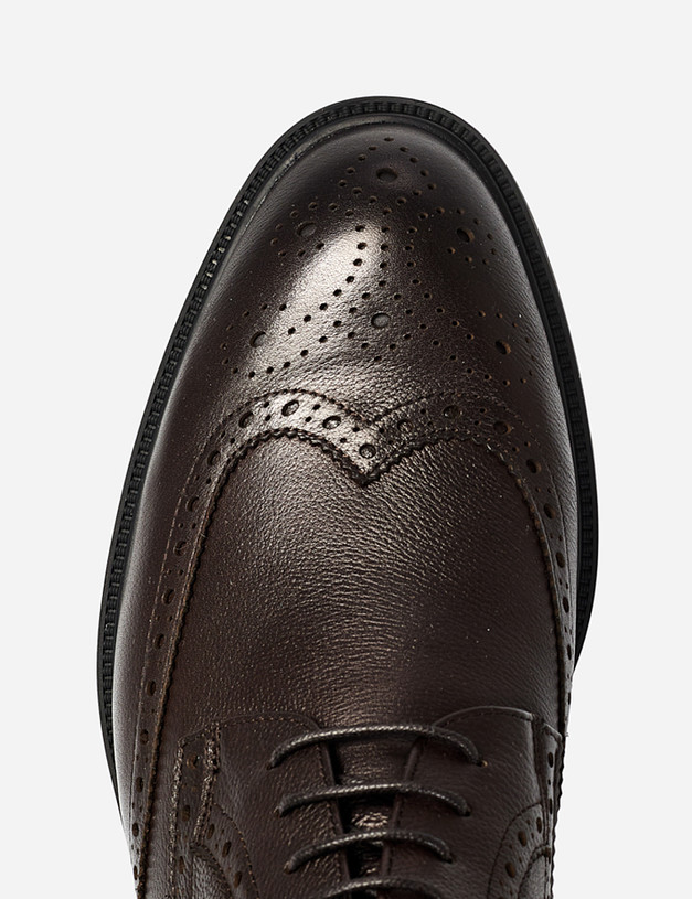 Мужские ботинки цвета горького шоколада MASCOTTE 128-122322-0109 | ракурс 6