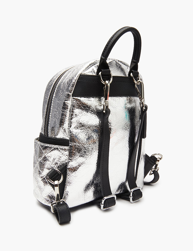 Серебристый женский рюкзак MASCOTTE 642-8134-16 | ракурс 4