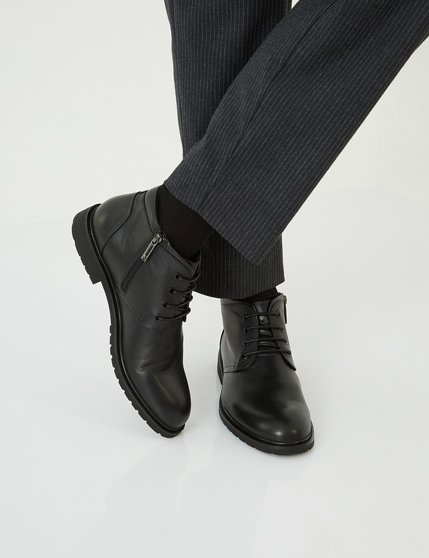 Черные мужские ботинки MASCOTTE 128-123825-0102 | ракурс 1