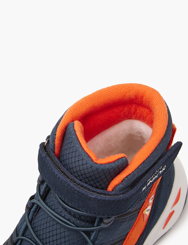 Синие спортивные ботинки для мальчиков на зиму MASCOTTE 189-324131-0203 | ракурс 7