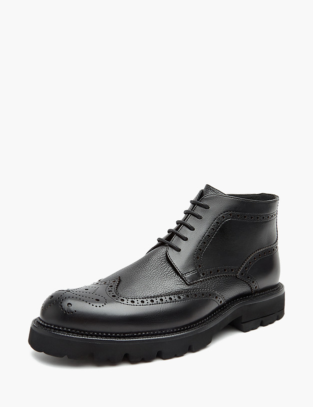 Черные мужские ботинки MASCOTTE 128-321522-0102 | ракурс 2