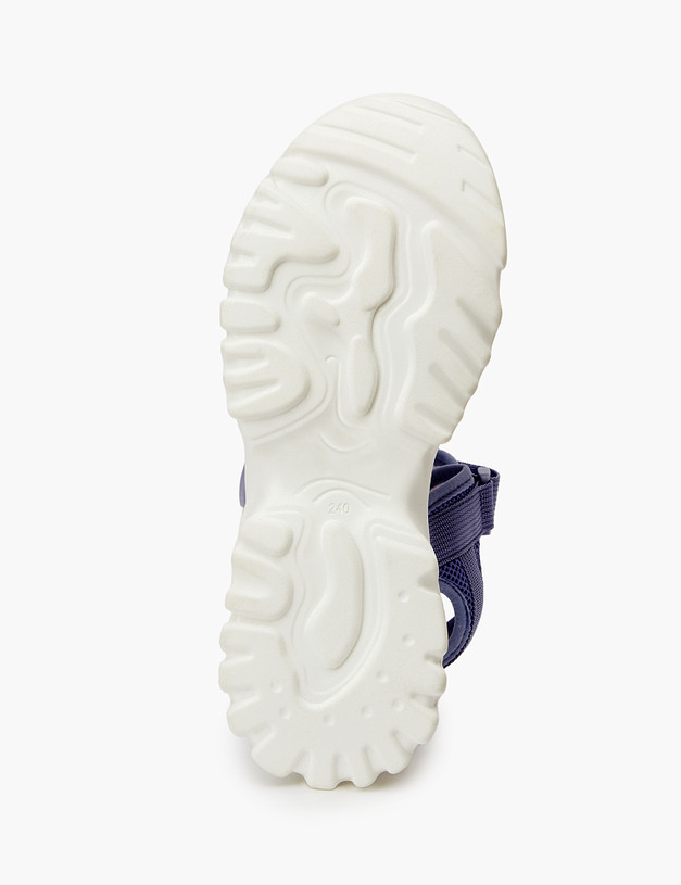 Фиолетовые женские сандалии на липучке MASCOTTE 234-315511-0207 | ракурс 5