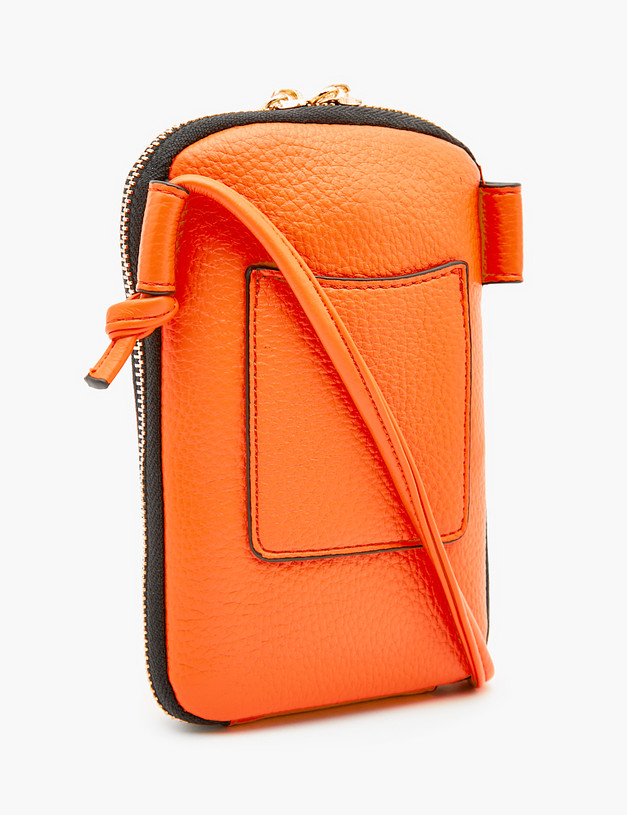 Оранжевая женская сумка для мобильного MASCOTTE 610-3101-613 | ракурс 3