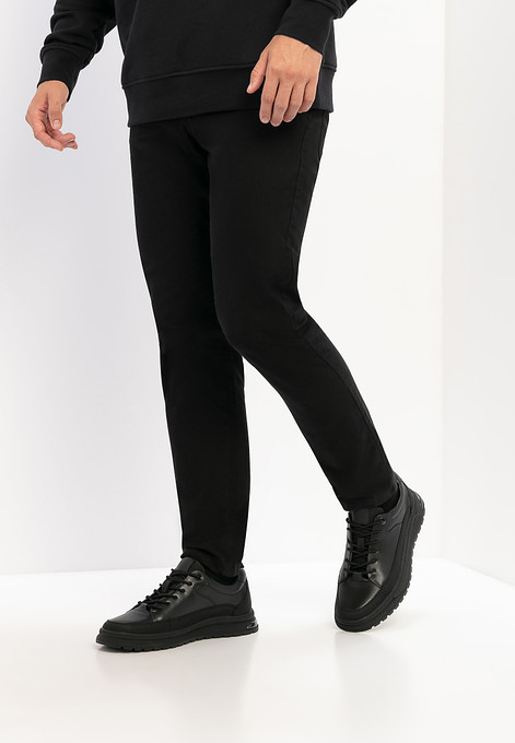 Черные мужские полуботинки кожаные «Томас Мюнц»