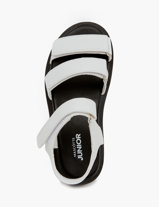 Белые сандалии для девочек MASCOTTE 250-410662-0601 | ракурс 5