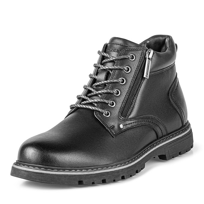 Черные мужские кожаные высокие ботинки «Томас Мюнц»