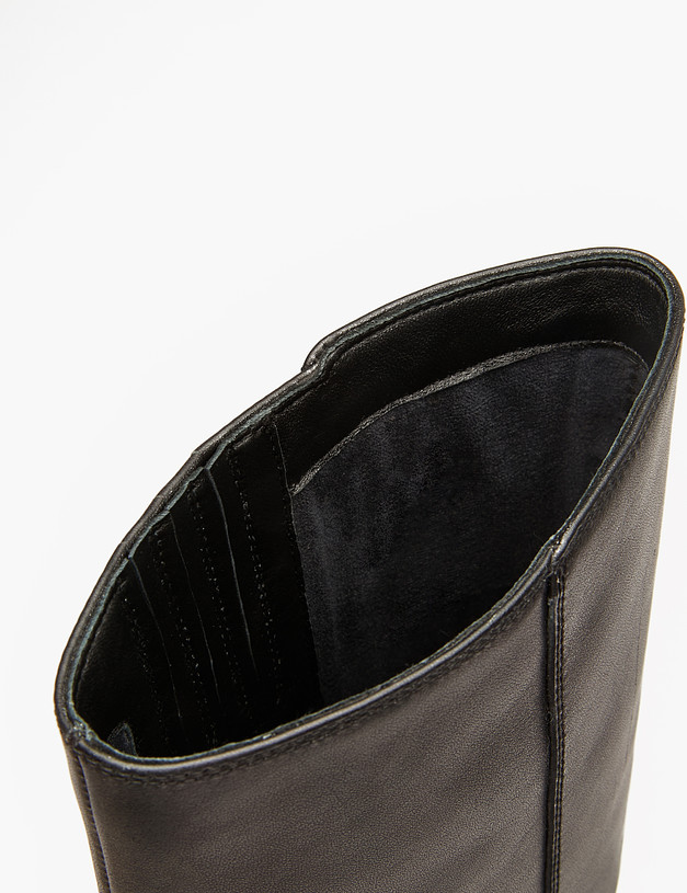Черные кожаные женские сапоги MASCOTTE 22-3200326-3100M | ракурс 6