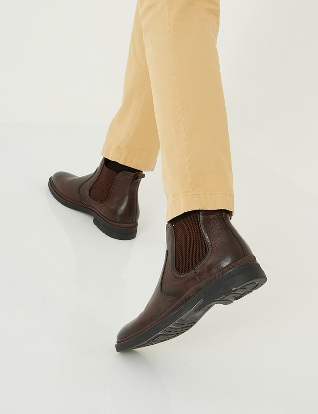 Коричневые мужские ботинки челси MASCOTTE 58-124423-0109 | ракурс 1