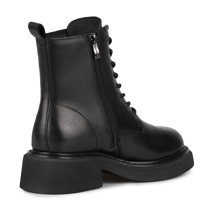 Высокие черные женские ботинки из кожи "Томас Мюнц"
