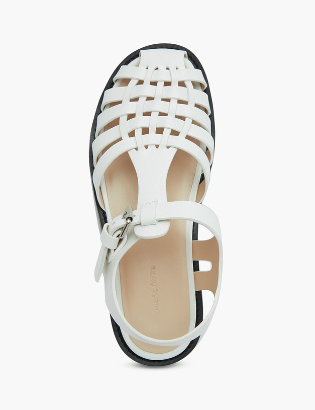 Белые женские сандалии MASCOTTE 47-310111-0601 | ракурс 4