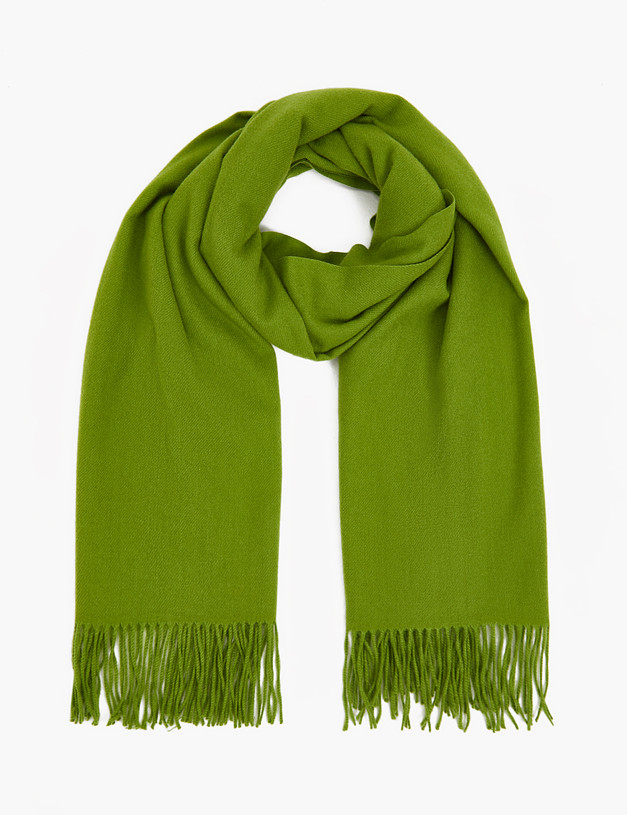 Зеленый женский шарф MASCOTTE 766-3210-2404 | ракурс 2