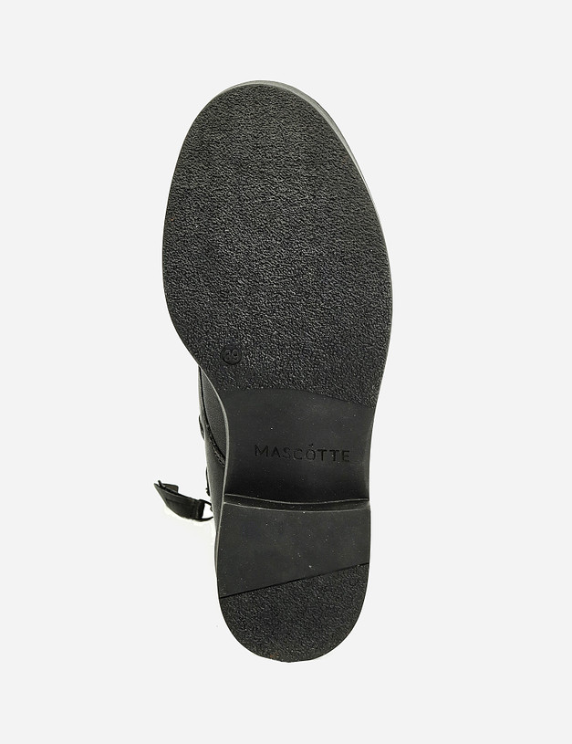 Черные женские ботинки на двойной молнии MASCOTTE 234-123332-0102 | ракурс 5