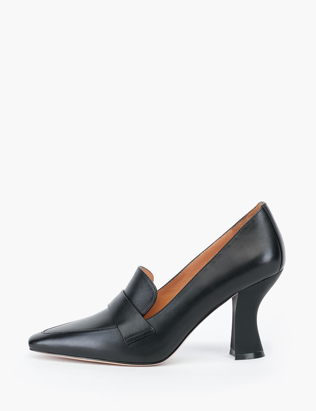 Черные женские туфли на выгнутом каблуке MASCOTTE 09-2140112-3410M | ракурс 2