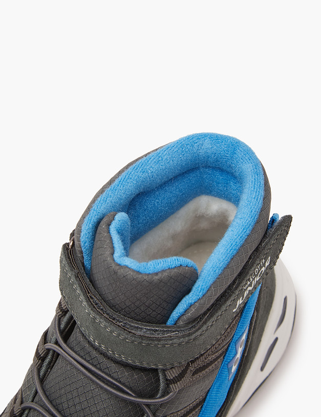 Серые спортивные ботинки для мальчиков на зиму MASCOTTE 189-324131-0210 | ракурс 7