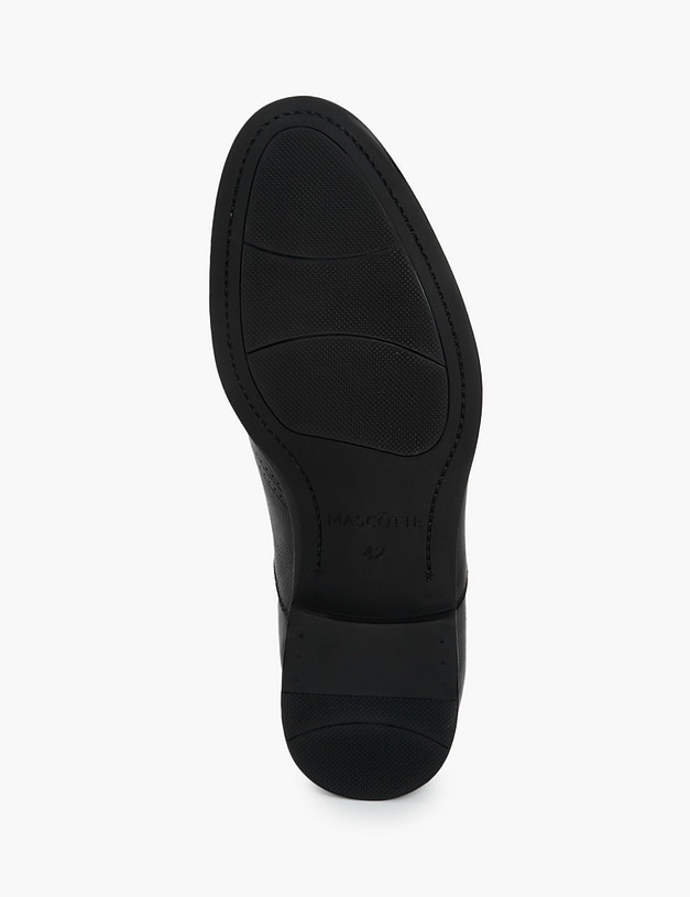 Черные кожаные мужские туфли MASCOTTE 128-315811-0102 | ракурс 5