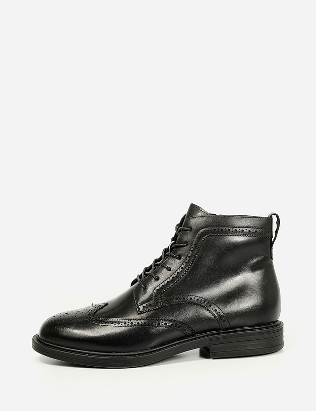 Черные мужские зимние ботинки MASCOTTE 58-1211332-3128M | ракурс 2