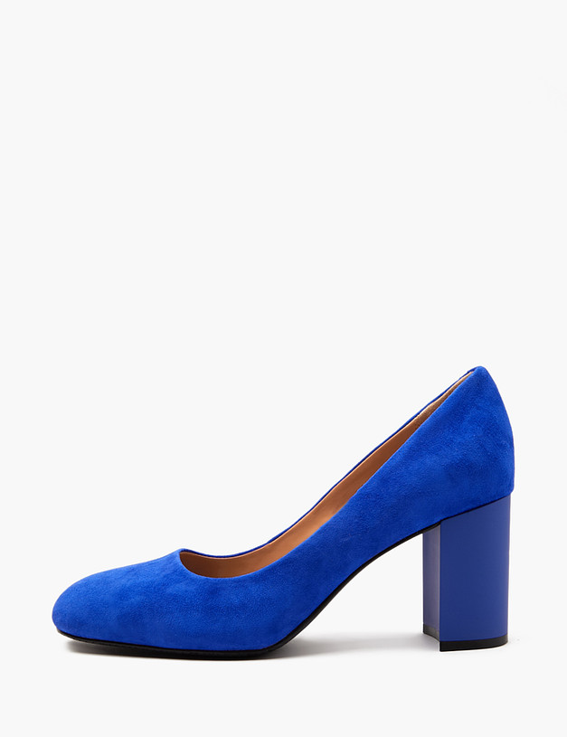 Синие велюровые женские туфли MASCOTTE 175-4123112-4628M | ракурс 1