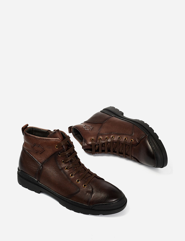 Коричневые мужские ботинки MASCOTTE 58-124222-0109 | ракурс 8