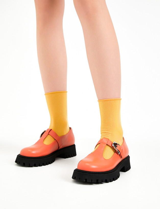 Желтые женские носки MASCOTTE 764-3216-2618 | ракурс 1