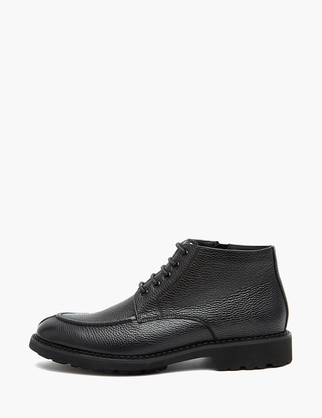Черные кожаные мужские ботинки MASCOTTE 128-3221526-0102 | ракурс 1