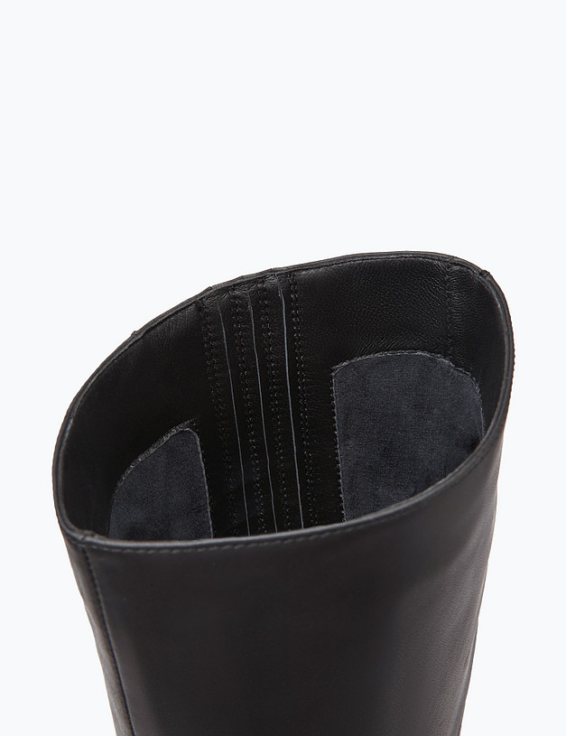 Черные женские сапоги на высоком каблуке MASCOTTE 172-3202624-3199M | ракурс 6