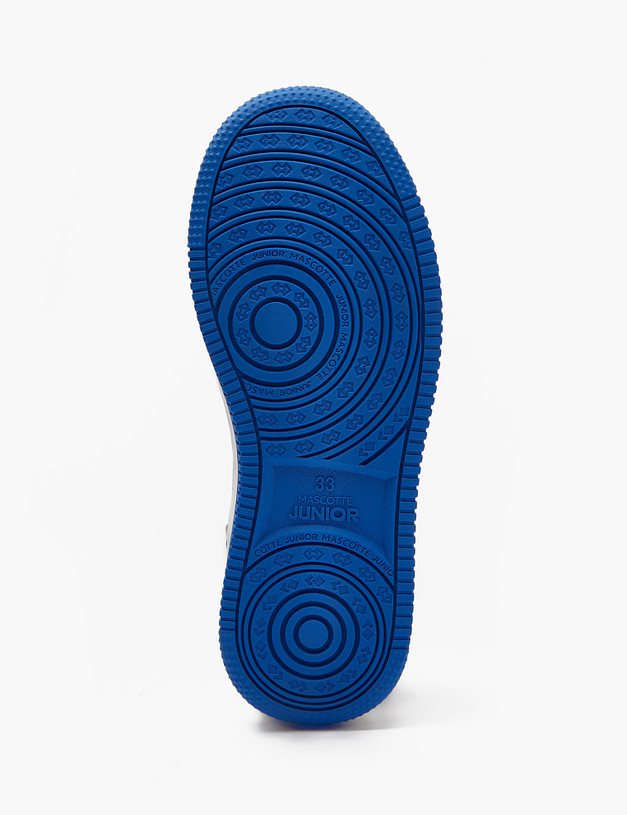 Синие высокие детские кроссовки с липучкой MASCOTTE 18-411622-0603 | ракурс 6