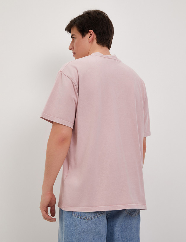 Розовая мужская футболка MASCOTTE 889-4118-2606 | ракурс 5