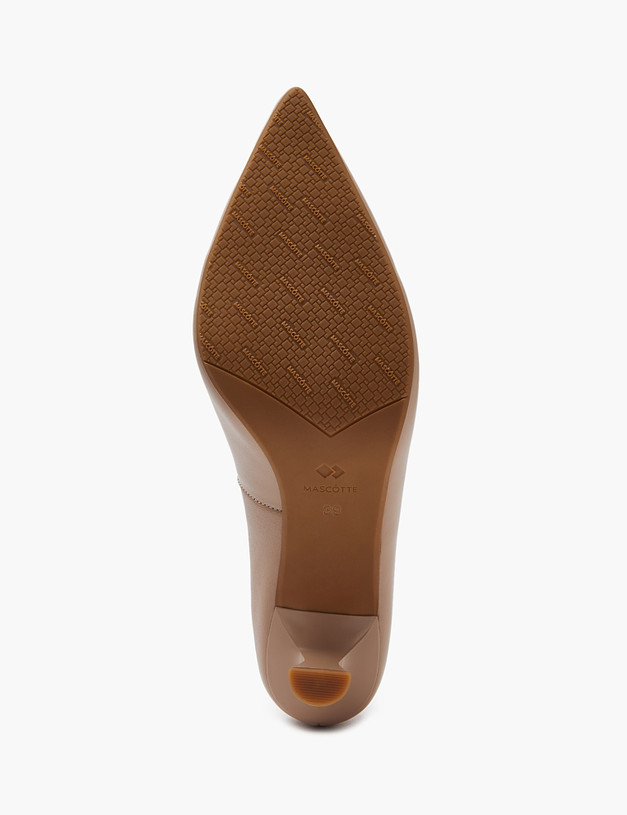 Бежевые женские туфли из натуральной кожи MASCOTTE 126-413811-3509M | ракурс 7