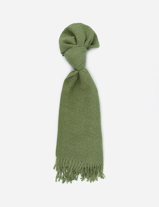 Зеленый женский шарф MASCOTTE 766-0218-2404 | ракурс 1