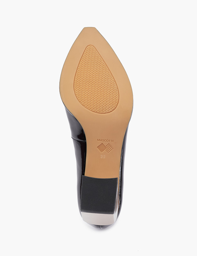 Лаковые женские туфли на устойчивом каблуке MASCOTTE 126-213711-0702 | ракурс 5