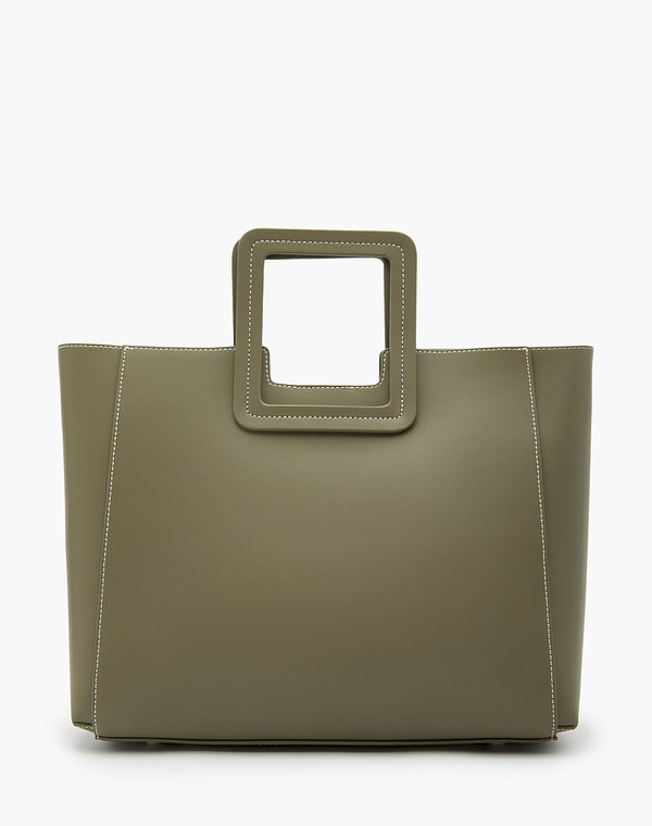 Зеленая женская сумка-тоут