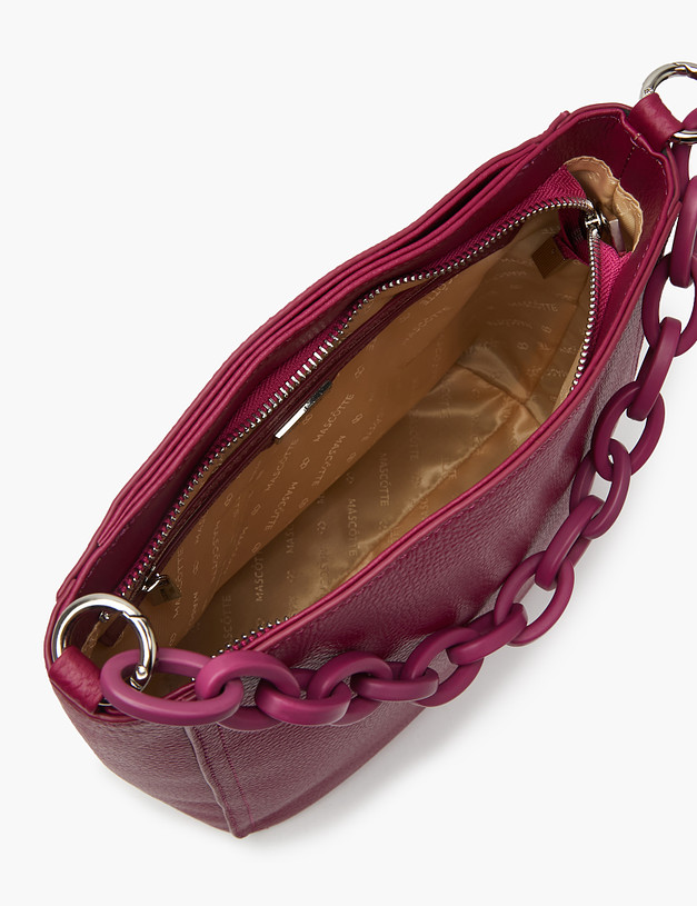 Женская сумка цвета фуксии с цепочкой MASCOTTE 660-3101-105 | ракурс 4