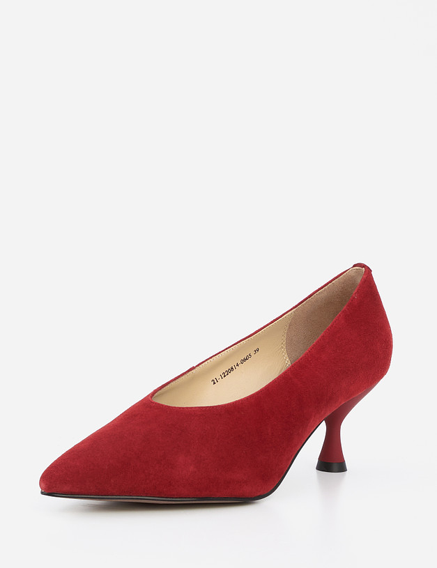Красные женские туфли MASCOTTE 21-1220814-0605 | ракурс 3