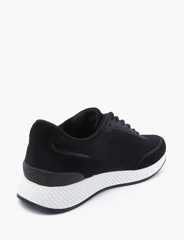 Черные мужские кроссовки на белой подошве MASCOTTE 189-2131621-0202 | ракурс 3